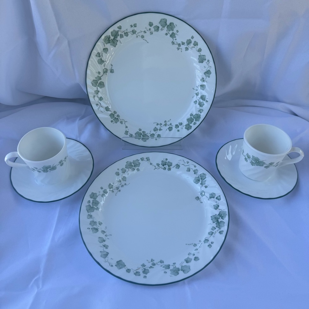 Corelle Callaway Ivy Dinnerware Set Service for 2 10 Pieces Complete Set - Picture 2 of 10